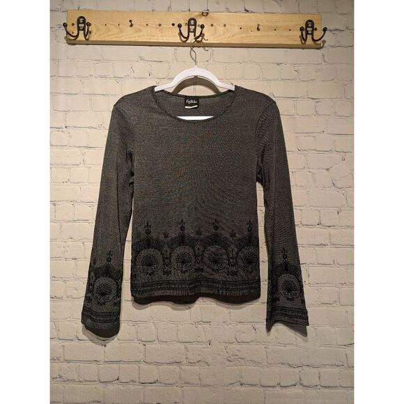 Eye shadow long sleeved stretchy top medium - Picture 1 of 3